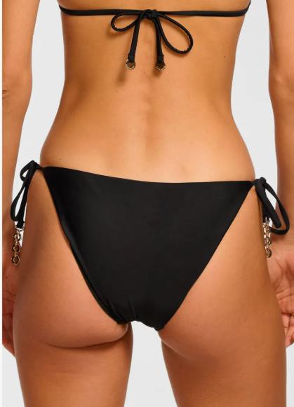 Embellished Heather Tie Bikini by Ramy Brook large black