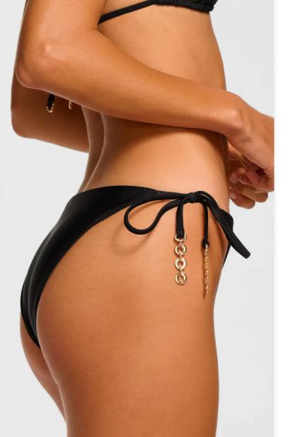 Embellished Heather Tie Bikini by Ramy Brook large black