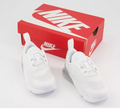 Nike Baby/Toddler Air Max 270 Shoes, White/White/Metallic Silver sneakers