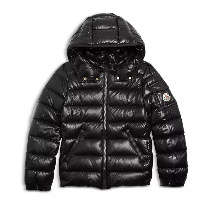 Big Kid Down Puffer Jacket for Girls by Moncler baby giubbotto kids black 2023.