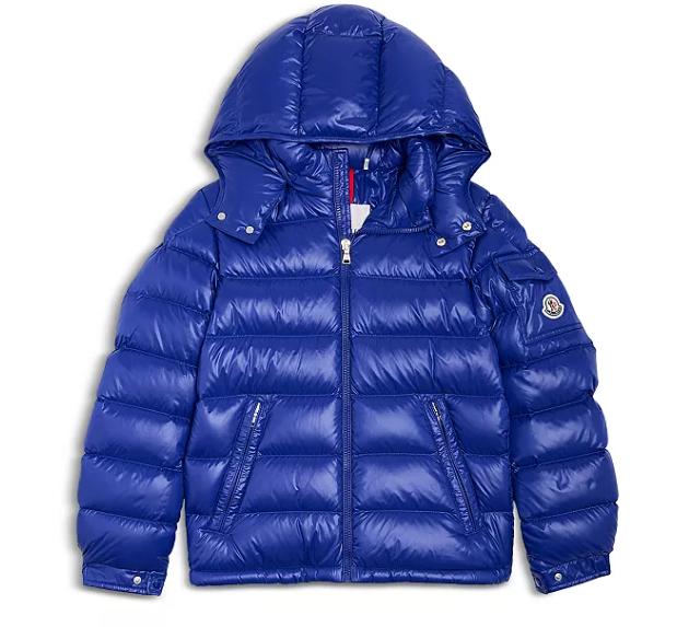 moncler Big Kid down Puffer Jacket - Boys' Maya Down blue