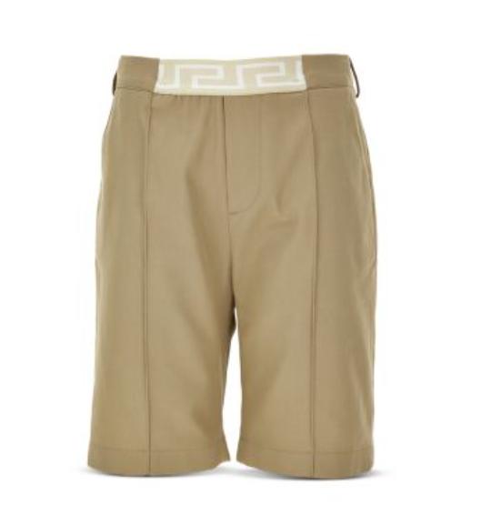 Versace Boys' Greca Cotton Twill Shorts - Big Kid 14 and 10 boys