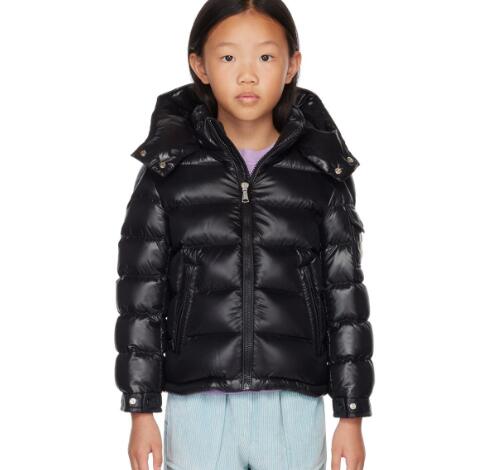 Moncler unisex Little Kid Maya Down Puffer Jacket black