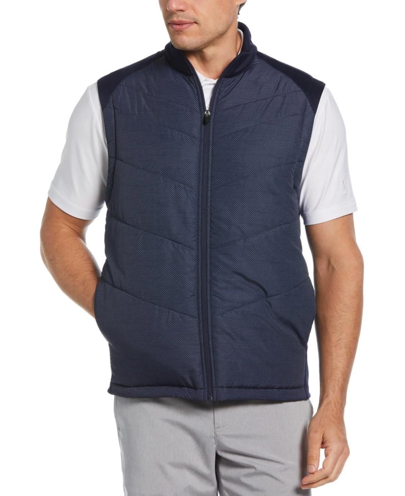 Pga Tour Men's Insulated Vest - Peacoat