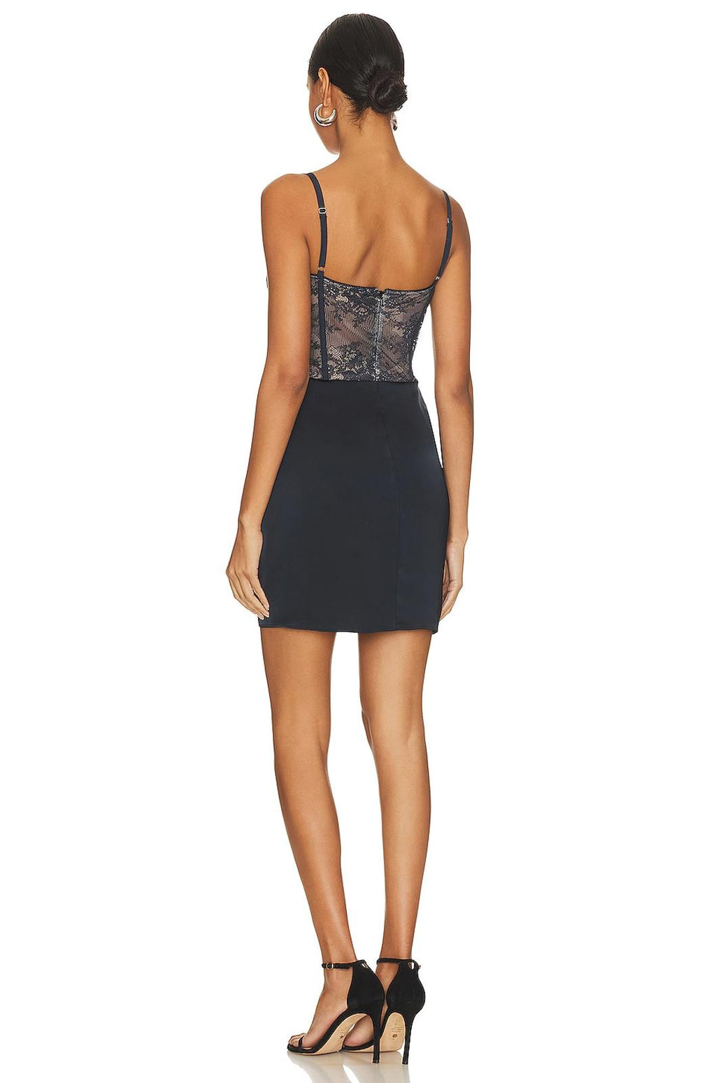 Katie May Man Whisperer Dress in Black navy with lace
