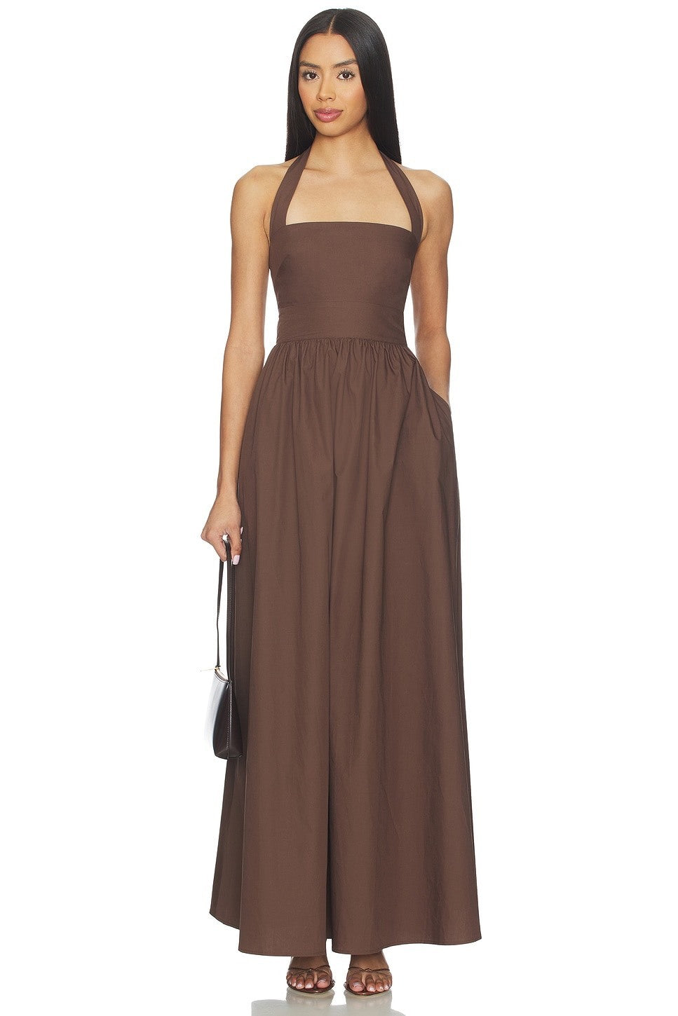 Susana Monaco x REVOLVE Poplin Tie Halter Dress