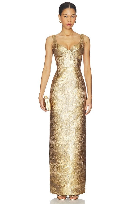 Simkhai Viella Gown in Gold