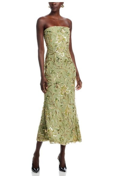 SAULEE Sable Dress in Sage Green