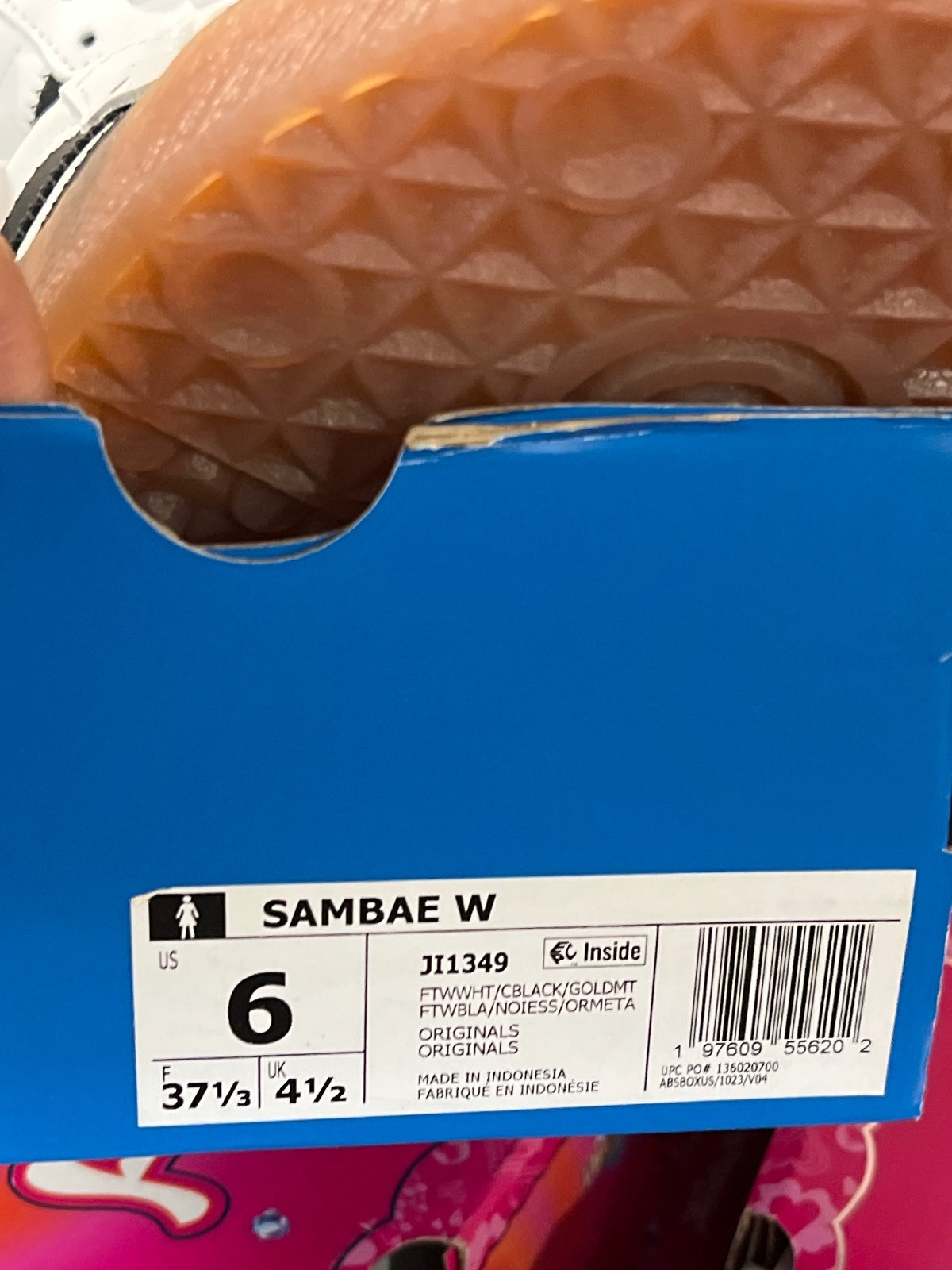 Adidas Sambae "White/Black/Gum" sneakers
