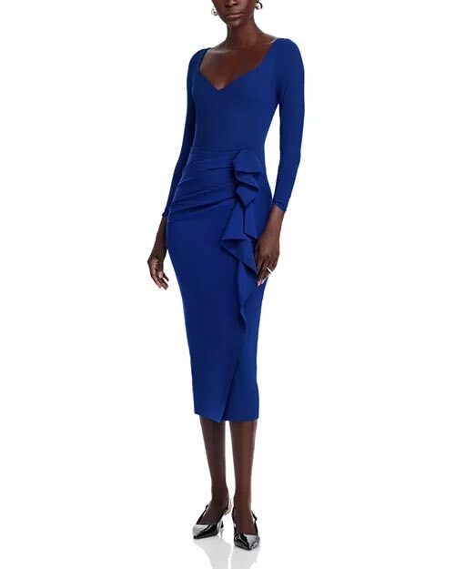CHIARA BONI LA PETITE ROBE Silvheart Midi Dress blue