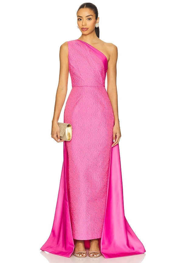 SAU LEE Joslin Gown in Fuchsia