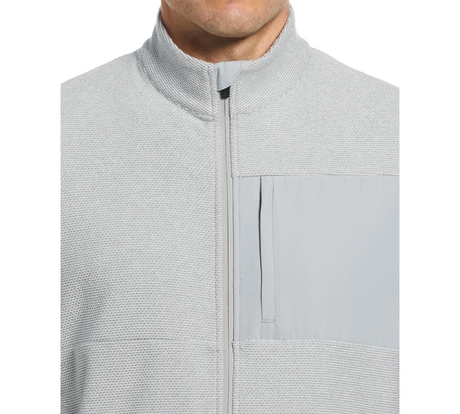 Pga Tour Men's Full-Zip Fleece Jacket - Quarry Hthr