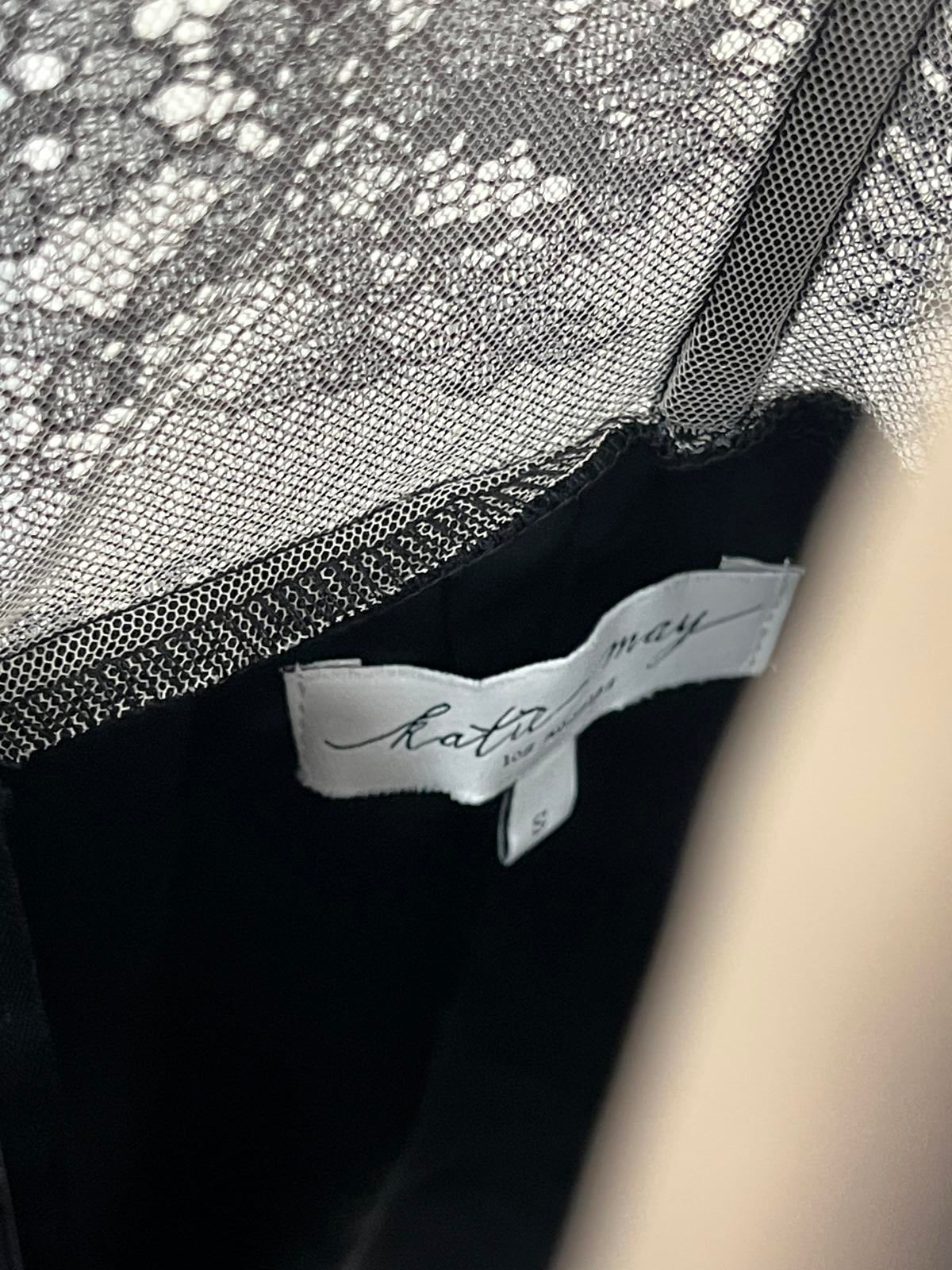 Katie May Man Whisperer Dress in Black navy with lace