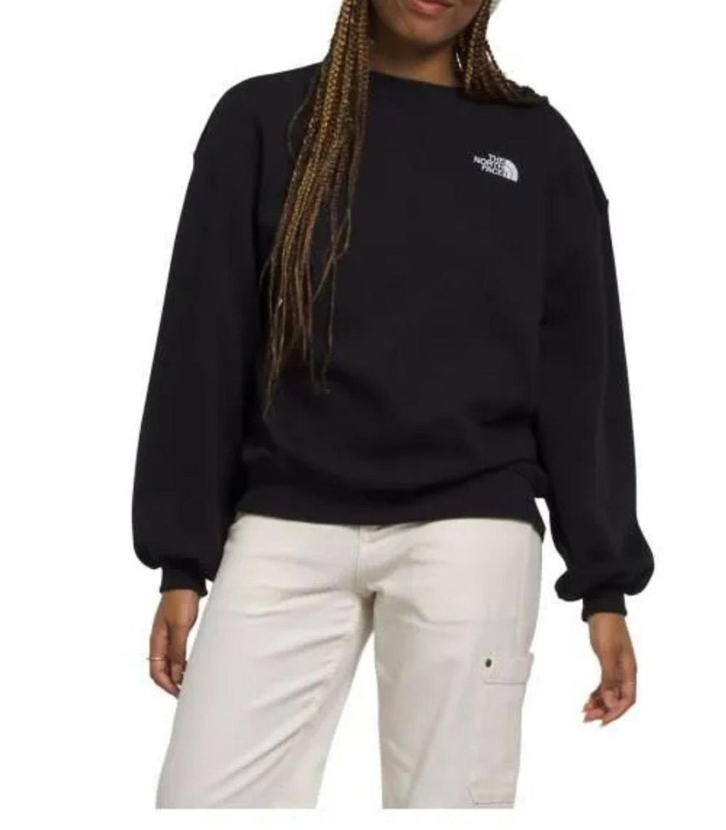 The North Face Women's Evolution Oversized Crewneck Sweatshirt TNF Black
