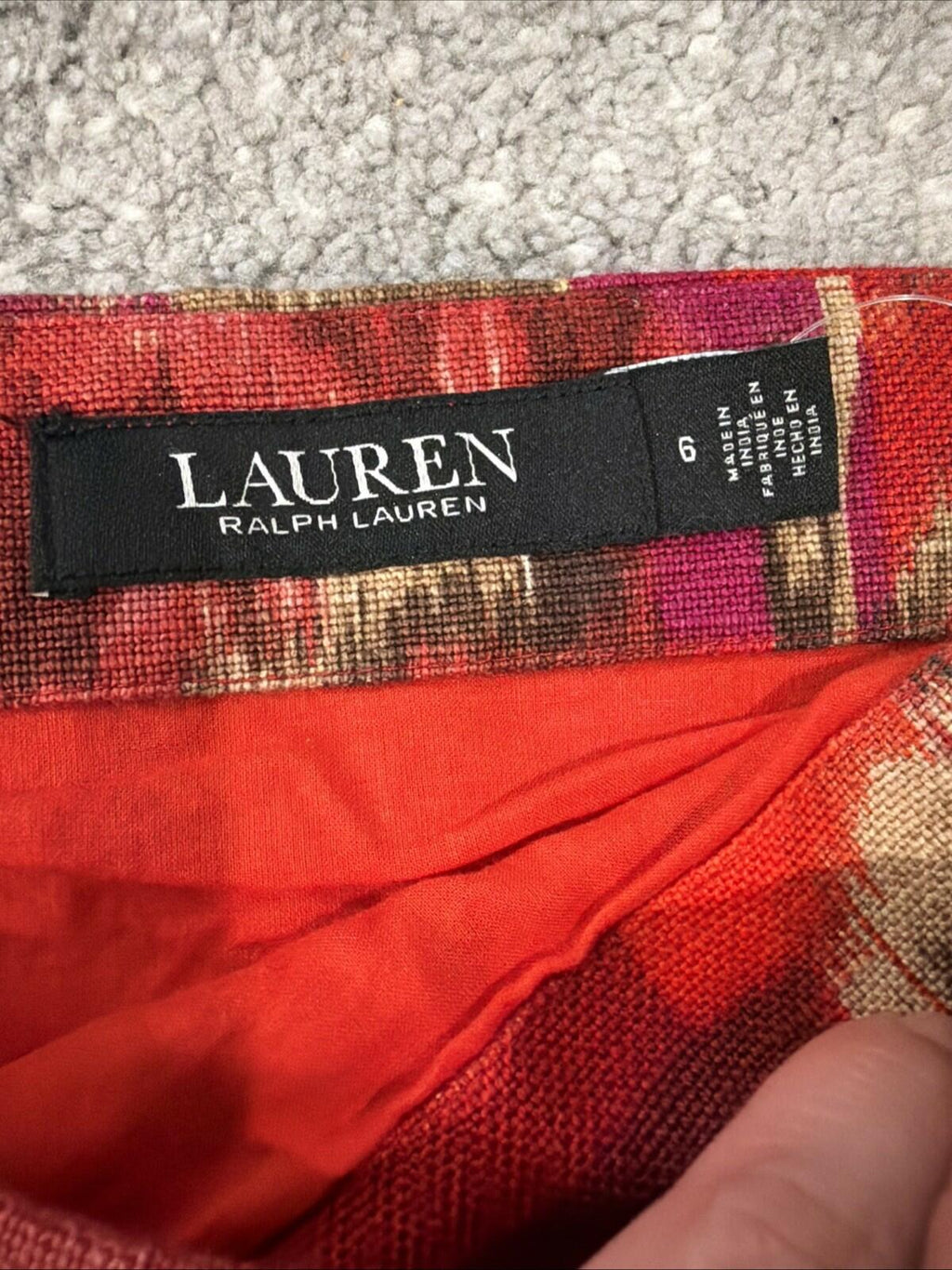 $225 Lauren Ralph Lauren Women’s Floral Linen-Cotton Pencil Miniskirt new