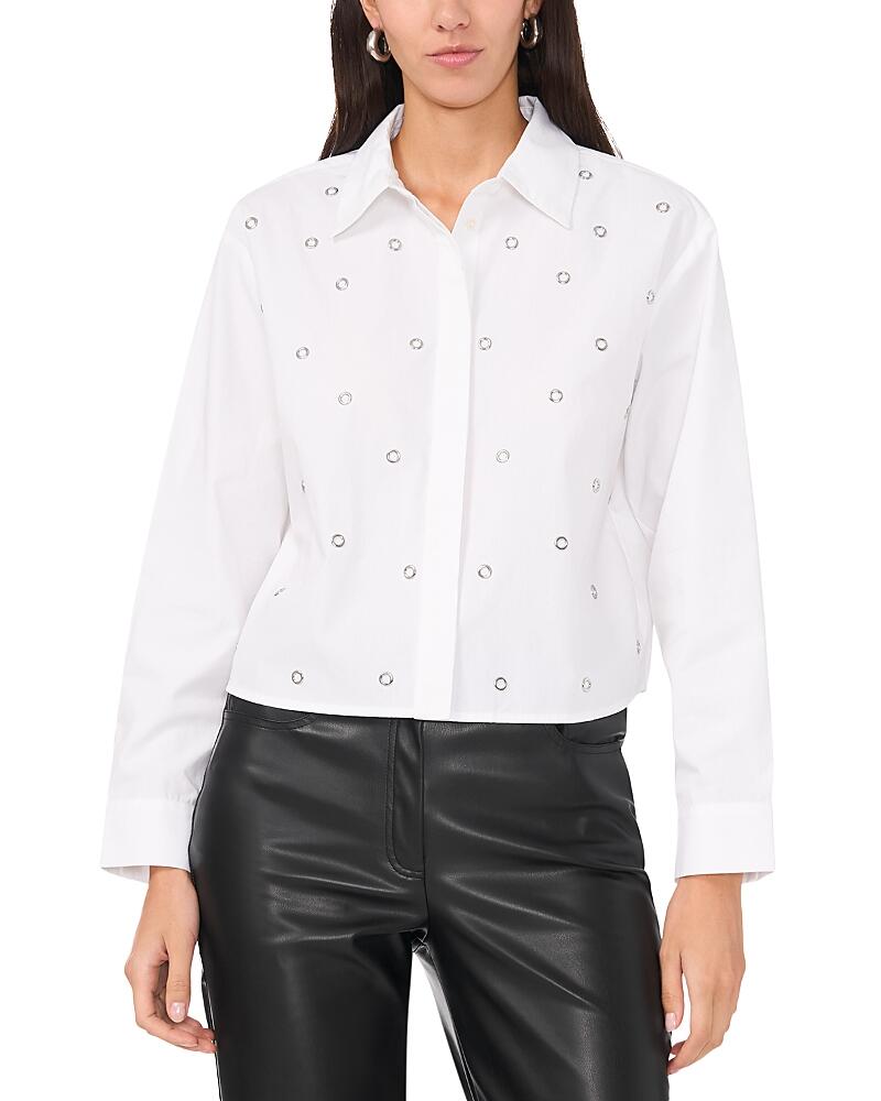 Vince Camuto womens Grommet Shirt  XL  White