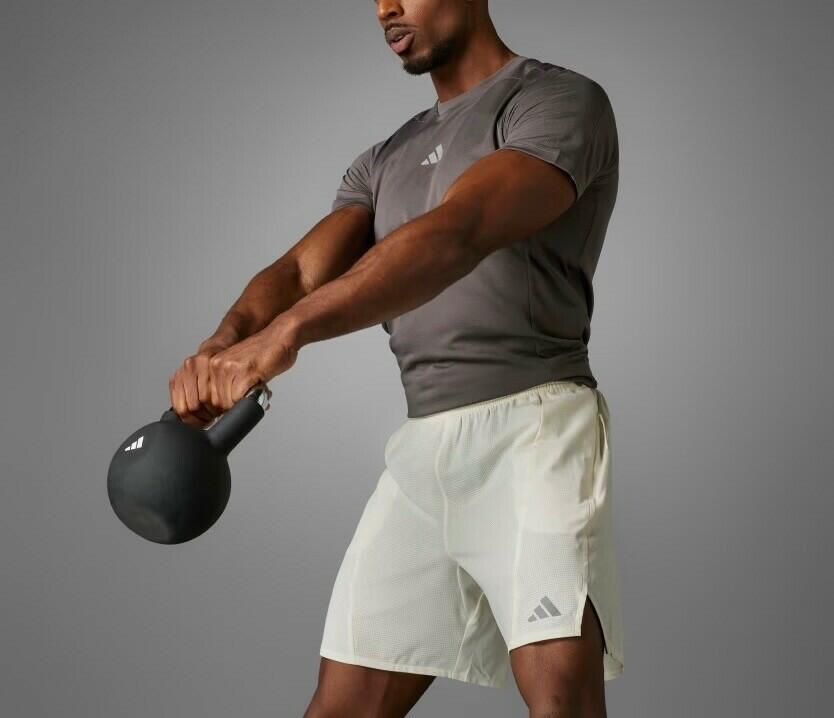 adidas Designed for Training HIIT Workout Heat.RDY Shorts Charcoal, white, navy,