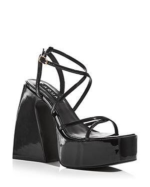 Aqua Women's Chanc Strappy Platform High Heel Sandals scratches - new in box