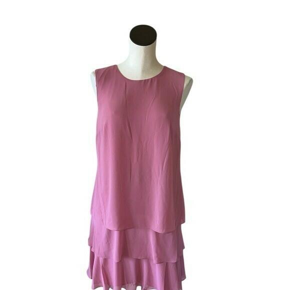 Lauren Ralph Lauren Women's Georgette Shift Dress, Sunrise Blush, 8