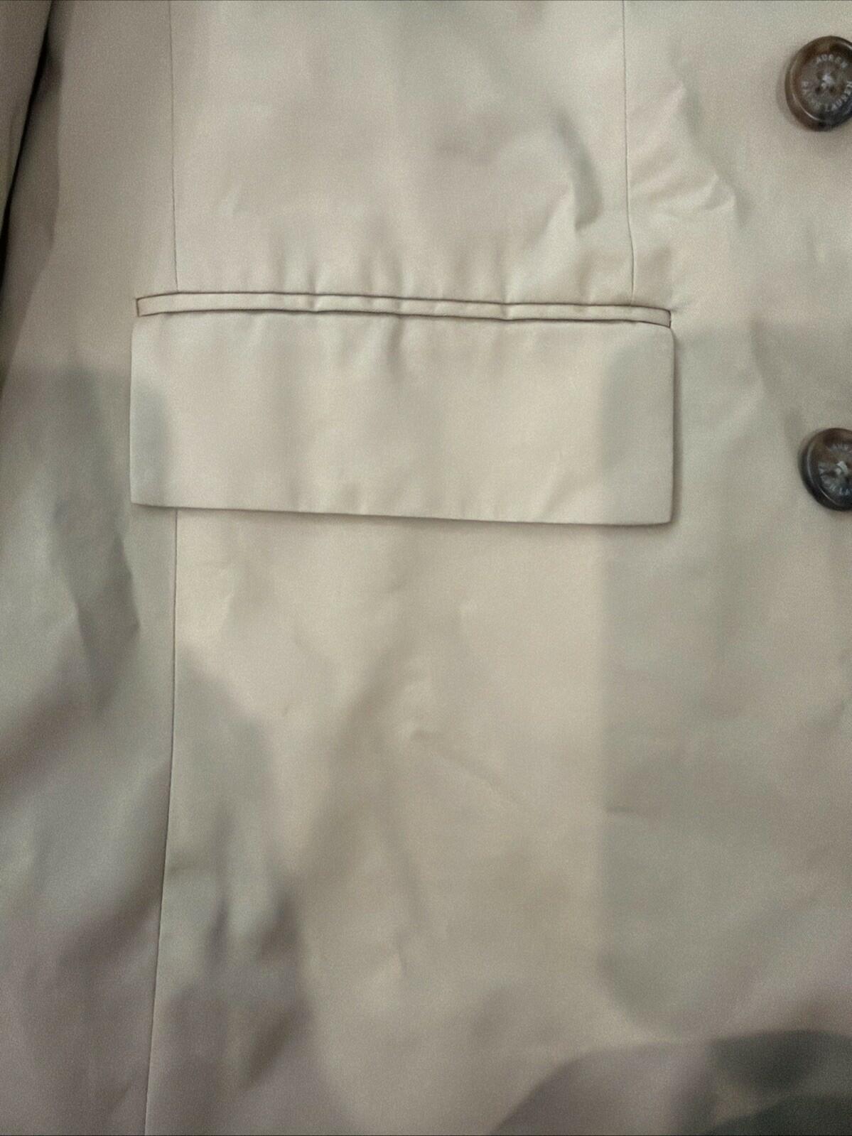 $295 Lauren Ralph Lauren Women’s Double-Breasted Cotton Twill Blazer Tan 14