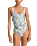 Aqua x Lisa Says Gah Printed One Piece Swimsuit - Exclusive