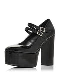 Aqua Women's Emmy Ankle Strap Platform High Heel Pumps