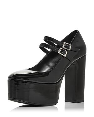 Aqua Women's Emmy Ankle Strap Platform High Heel Pumps