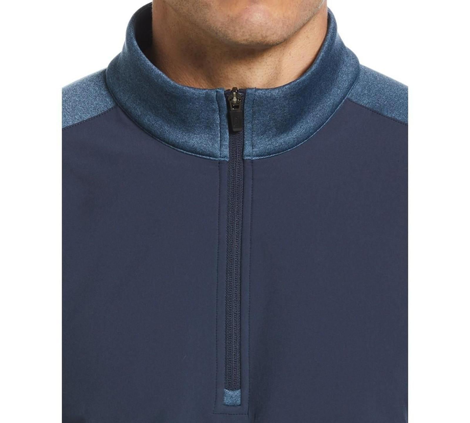 Pga Tour Men's Quarter-Zip Fleece Sweatshirt - Modd Blue Hthr
