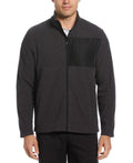 Pga Tour Men's Full-Zip Fleece Jacket - Caviar Heather