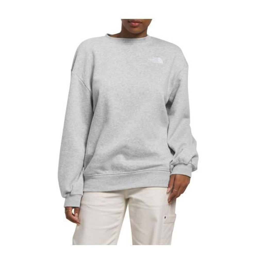 The North Face Womens Fit Crewneck Sweatshirt  Grey Solid