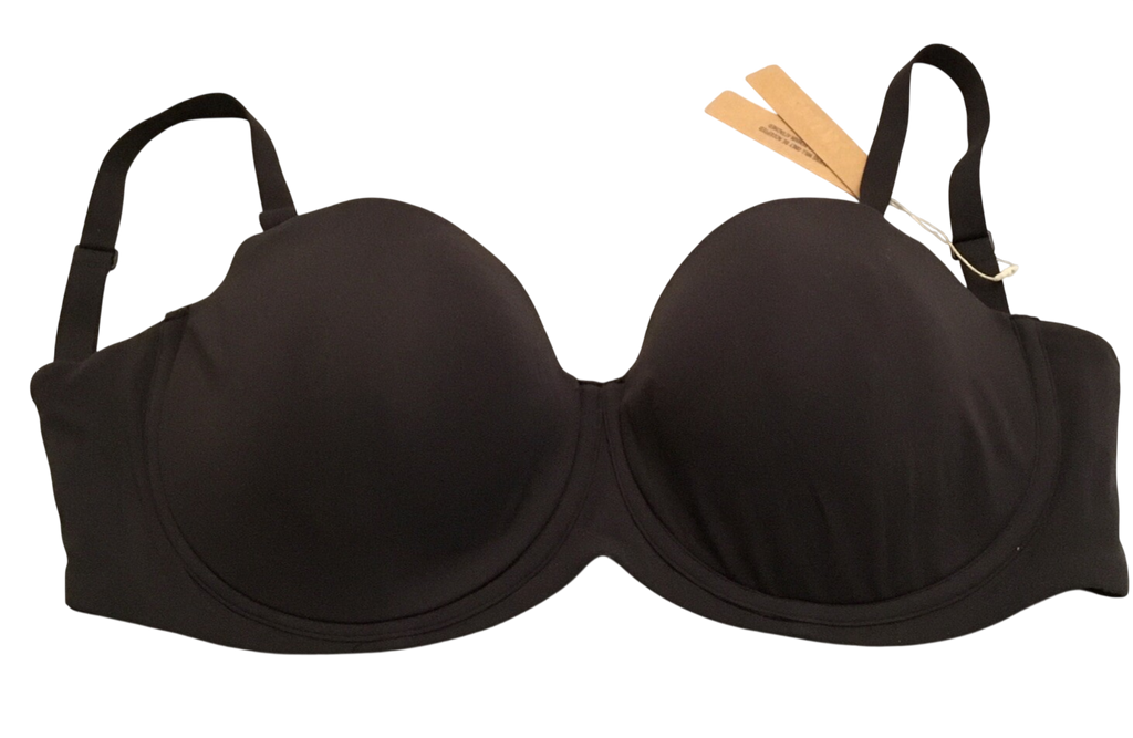 SKIMS Fits Everybody Strapless Wired Bra  NWT BLACK AND NUDE