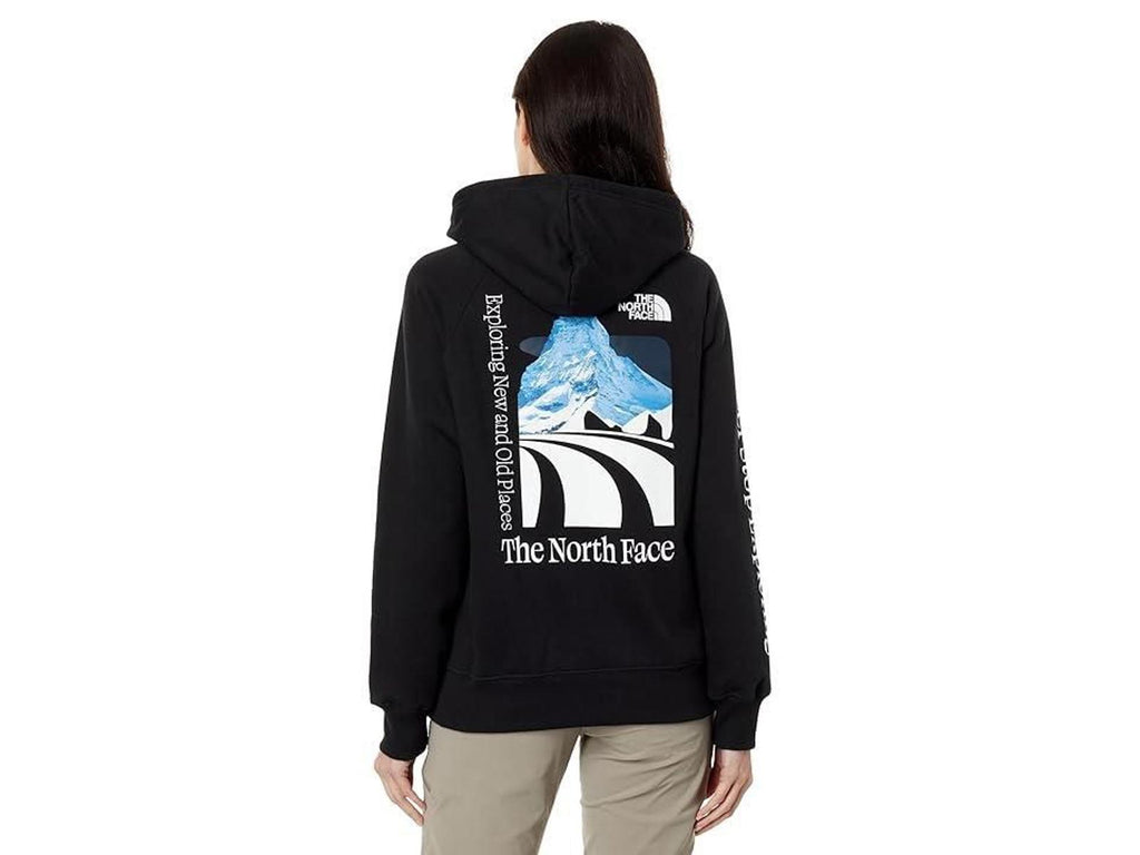 The North Face Places We Love Hoodie (TNF Black/Cave Blue) Women's Clothing