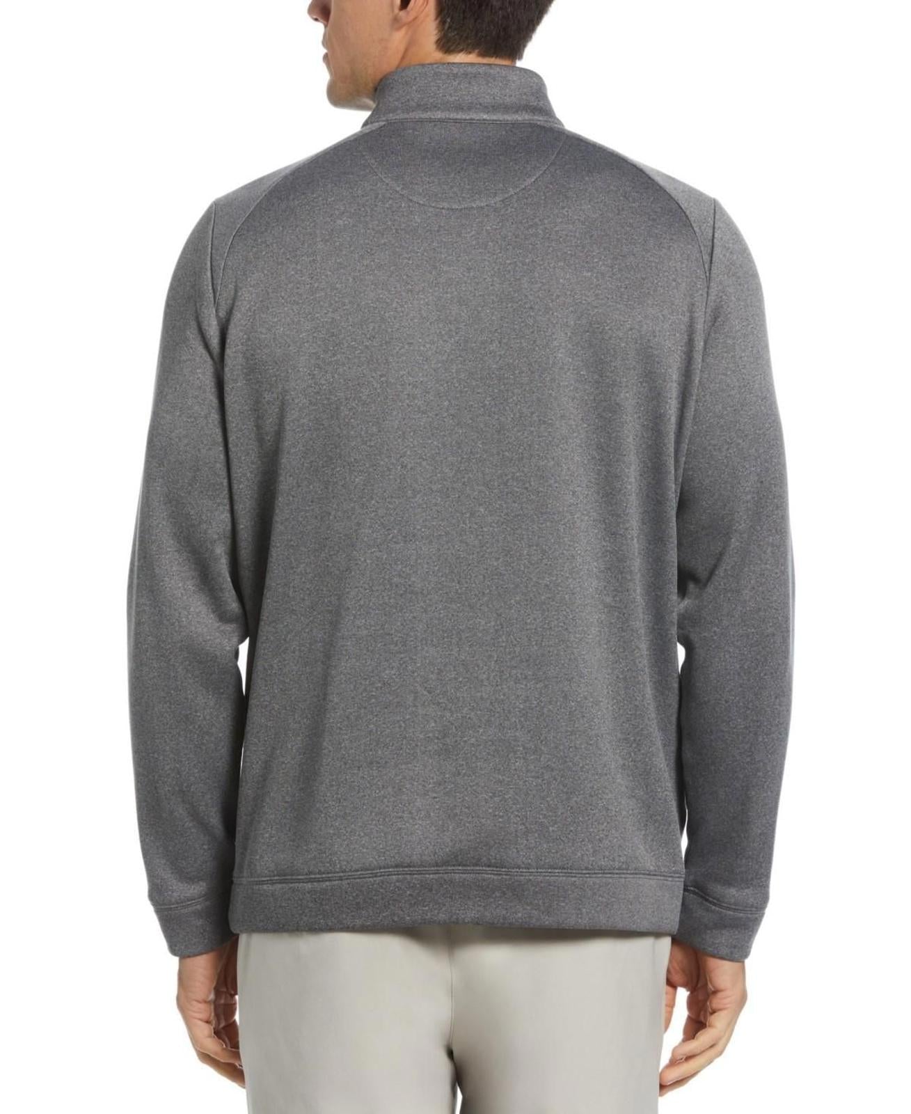 Pga Tour Men's Quarter-Zip Fleece Sweatshirt - Charcoal Hthr