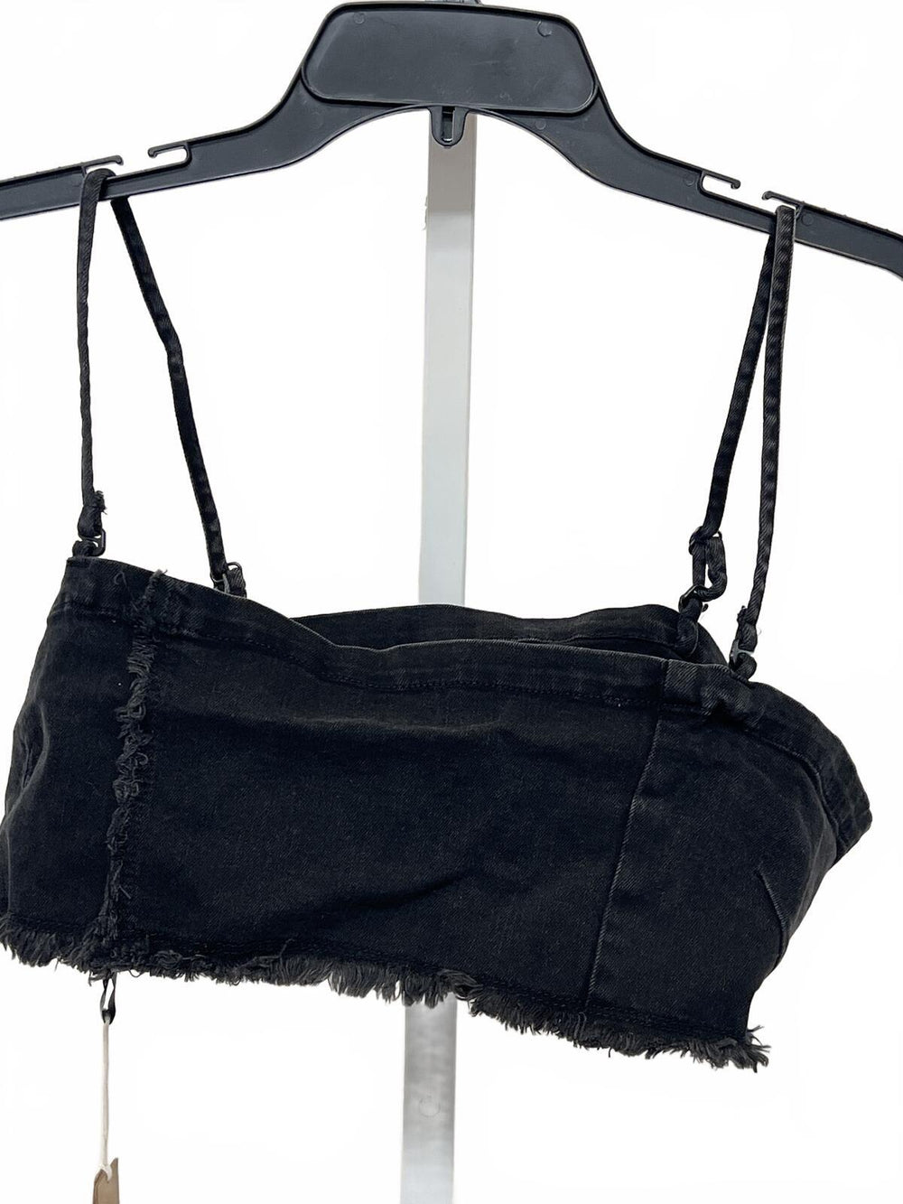 SKIMS denim swim bandeau top