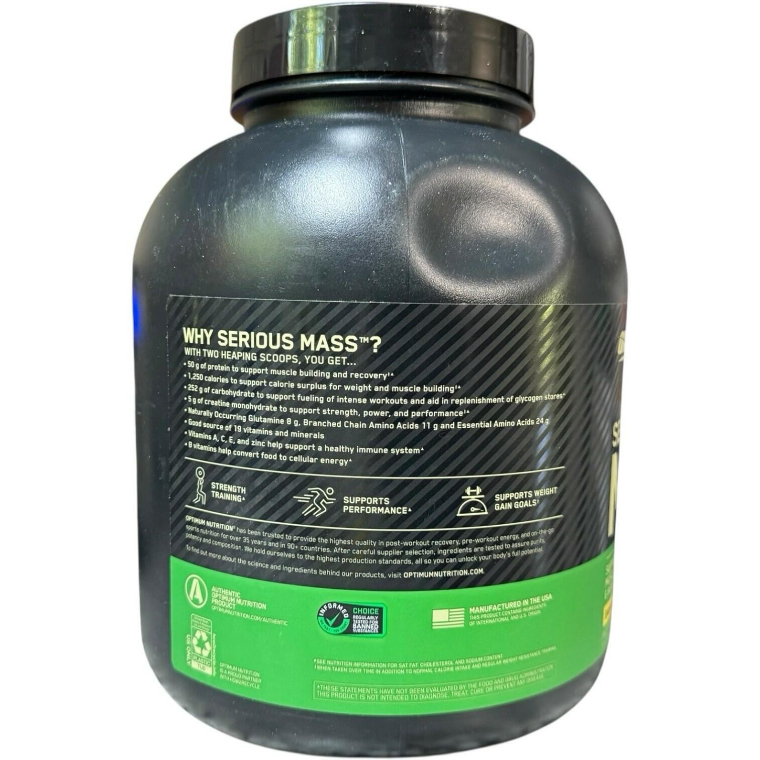 Health & Beauty Optimum Nutrition Serious Mass™, Banana, 6 lb (2.72 kg)