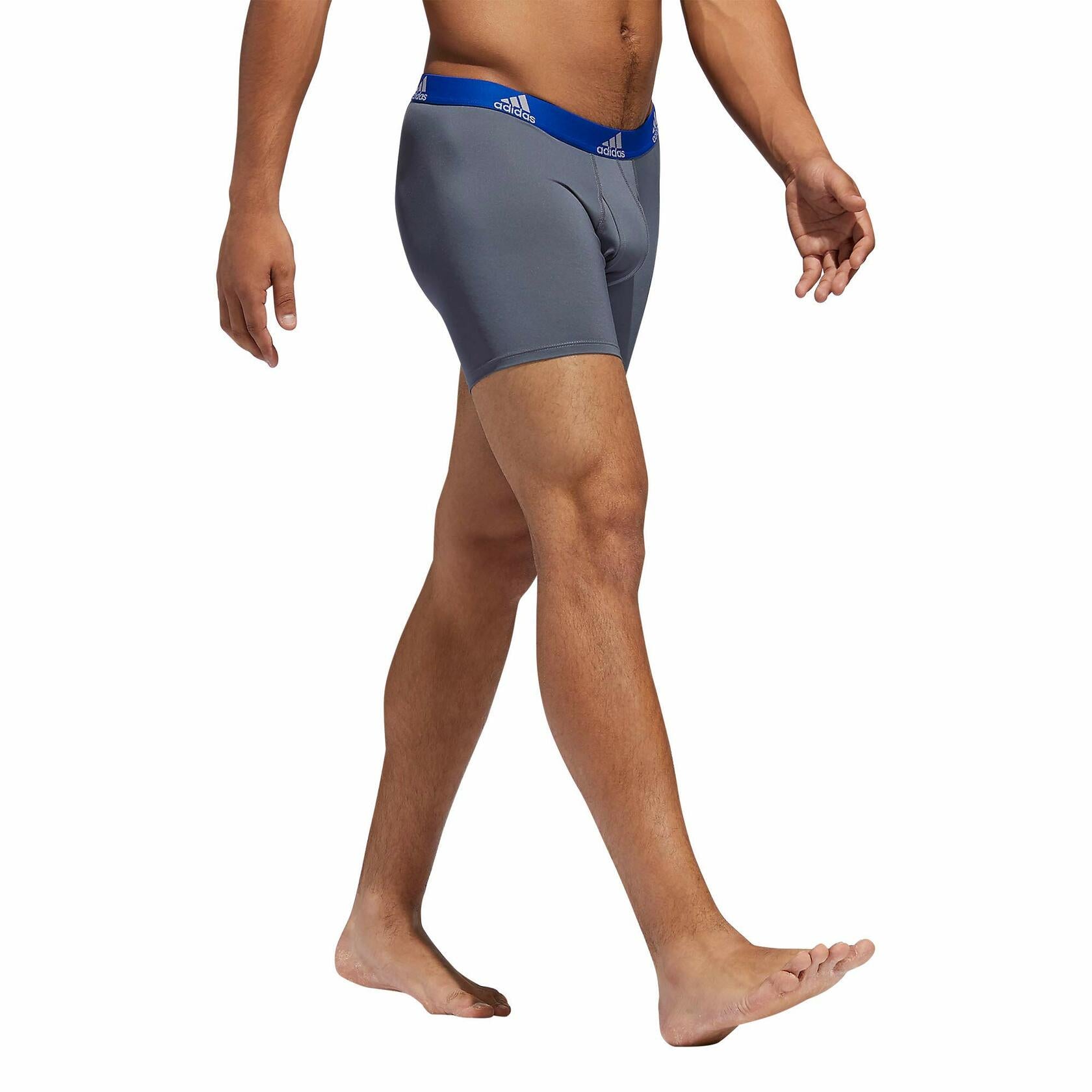 adidas Mens Microfiber Boxer Briefs Underwear Multipack – Athletic, Moisture Wicking, Stretch Fit & Tagless DISCONTINUED