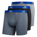 adidas Mens Microfiber Boxer Briefs Underwear (Multipack) Athletic Stretch-Fit