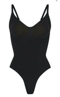 Skims Black Seamless Shapewear Sculpt Thong Bodysuit  Shaping, NEW