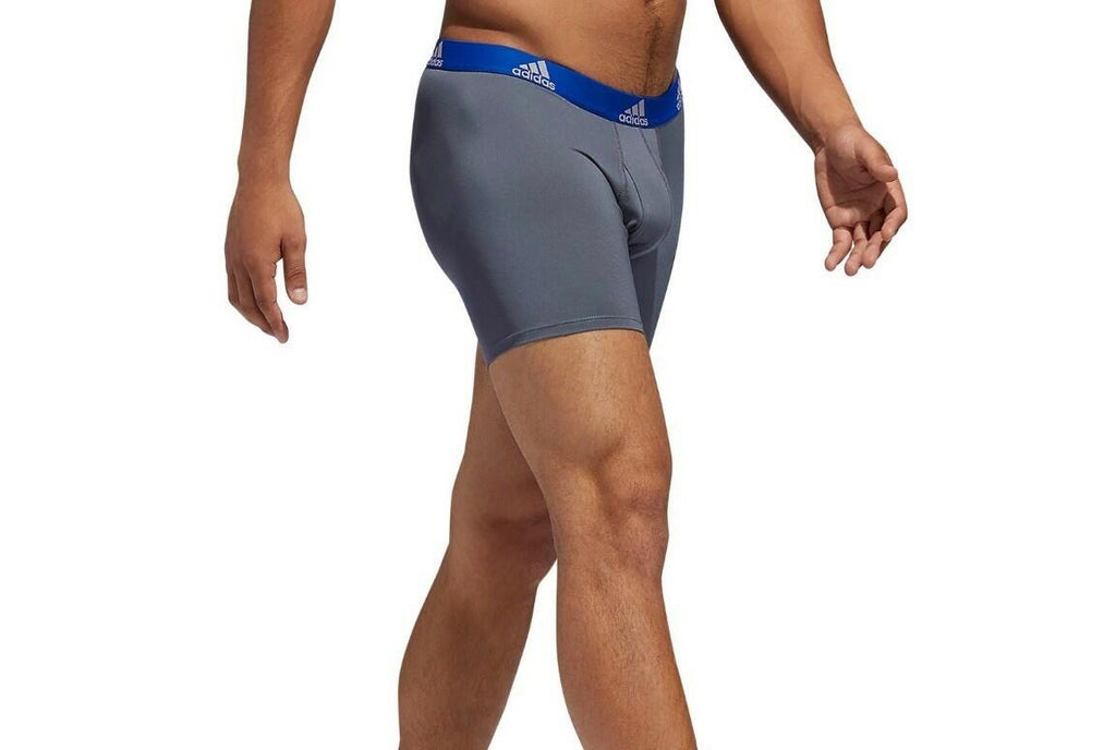 adidas Mens Microfiber Boxer Briefs Underwear Multipack – Athletic, Moisture Wicking, Stretch Fit & Tagless DISCONTINUED