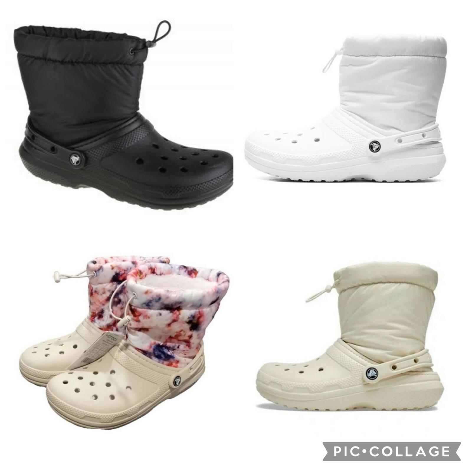 Crocs Unisex Classic Lined Neo Puff Boot (Garnet) US nwt