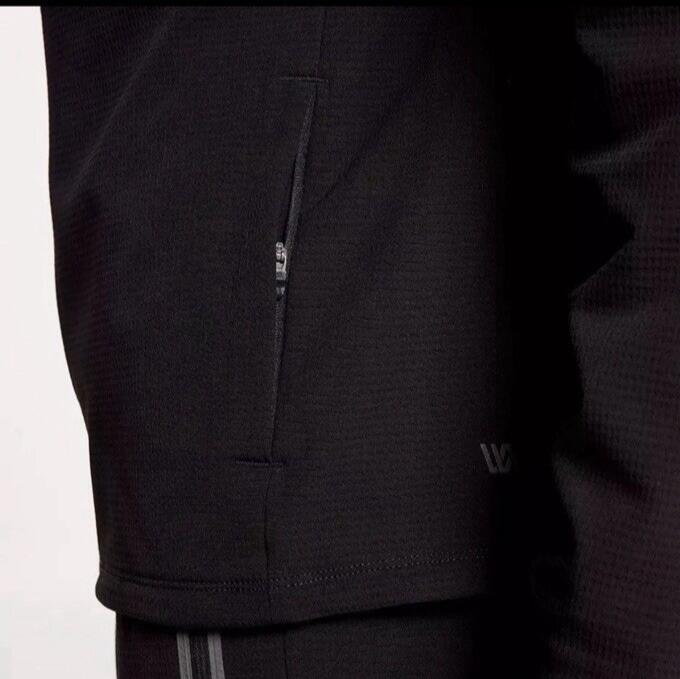 VRST Cold Weather Performance Jacket Pure Black Men's water resistance