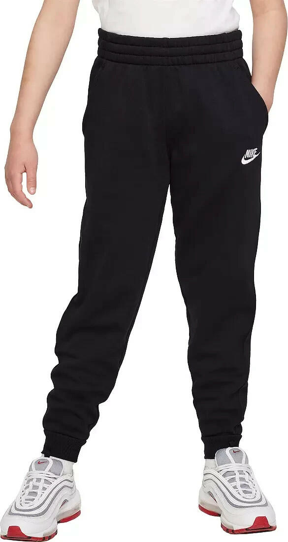 Nike Kids sportswear club fleece pants unisex joggers black and green