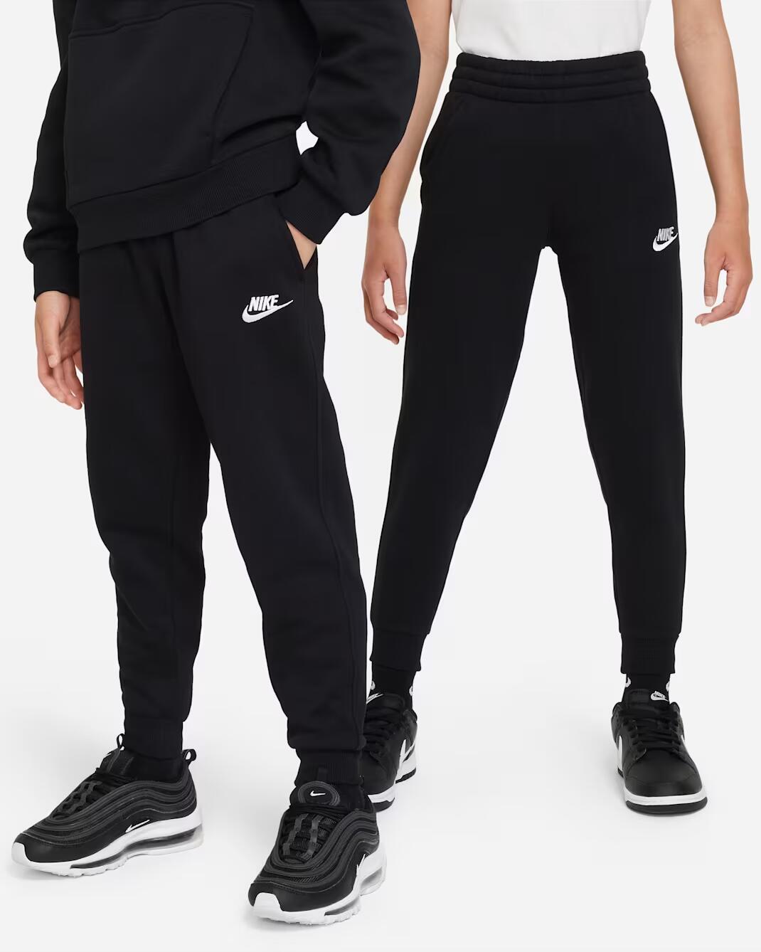 Nike Kids sportswear club fleece pants unisex joggers black and green