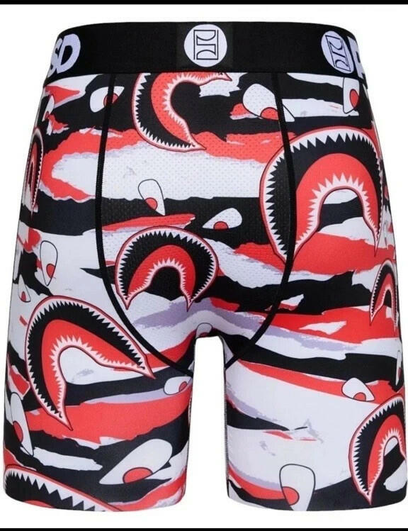 PSD Warface Shatter Underwear Men's XL 40-42 Multi Elastic Waist Boxer Briefs
