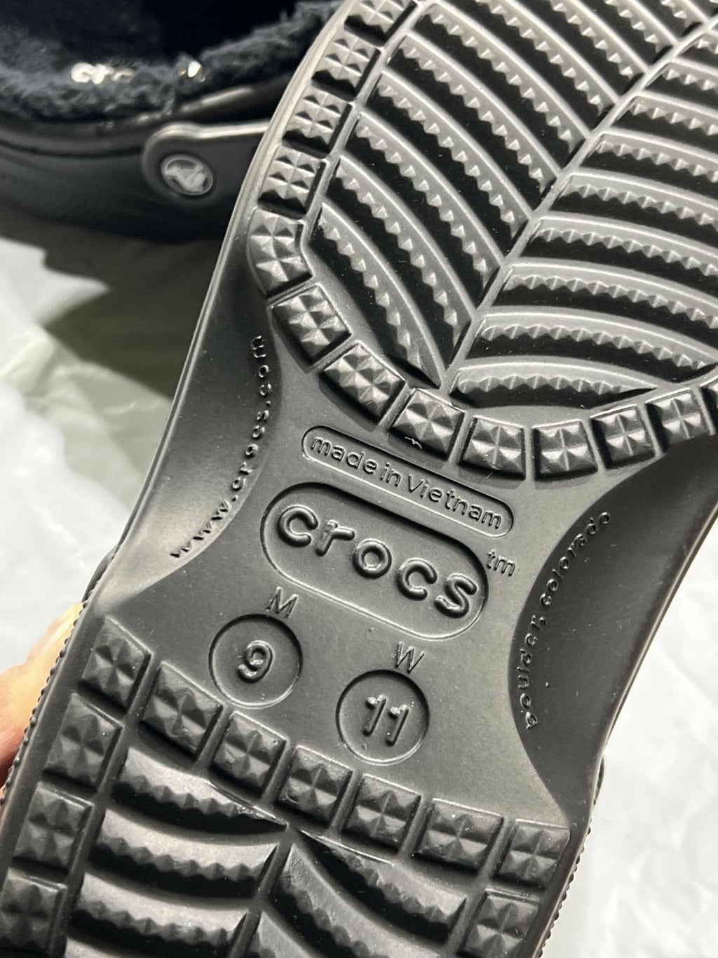 Crocs Baya Lined Clog black m9/w11 unisex