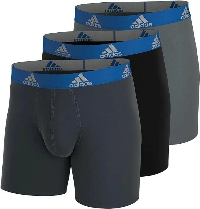 adidas Men's Performance Boxer Brief Underwear (3-Pack) - Size xl open box