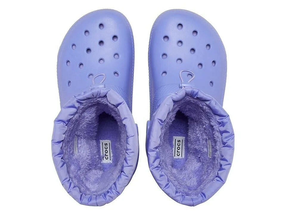 Crocs Unisex Classic Lined Neo Puff Boot  violet US nwt
