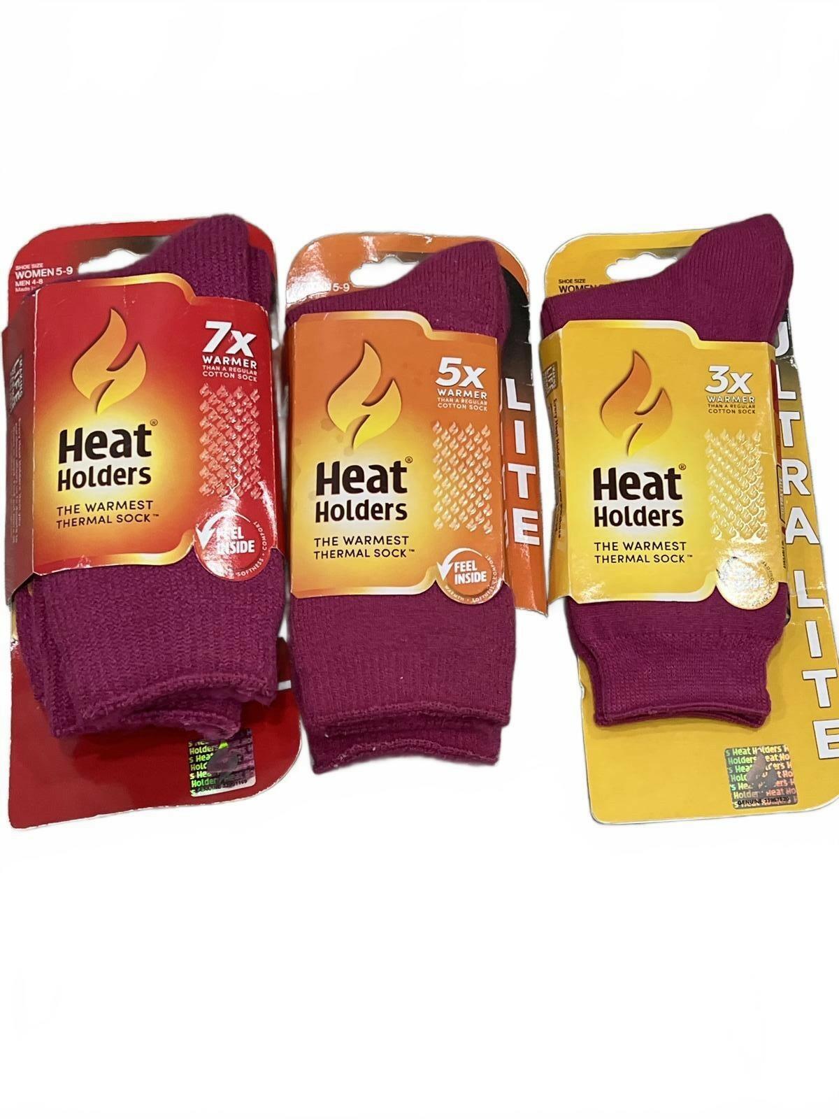 HEAT HOLDERS - Women's Original Thick Winter Insulated Thermal Socks Solid Color