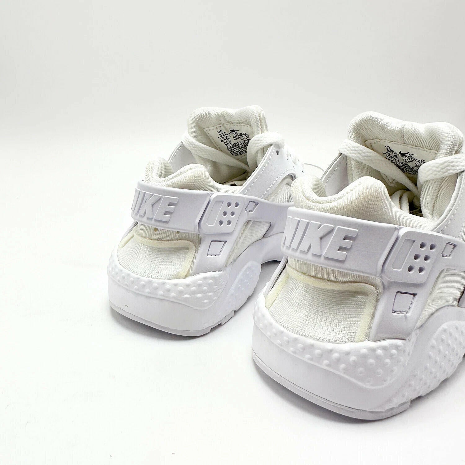 *NEW* PRE-SCHOOL Kids NIKE Air Huarache Run (PS) Triple White  (704949 110)