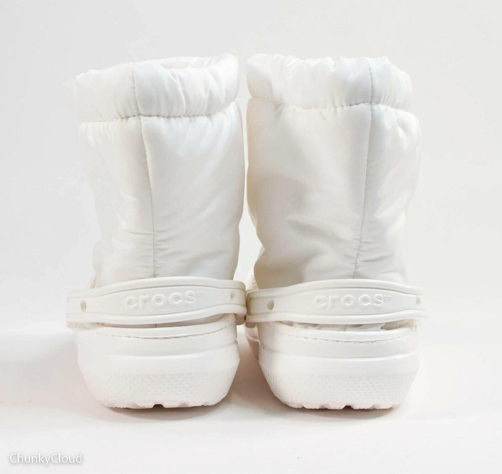 Crocs Unisex White Classic Lined Neo Puff Boots white nwt